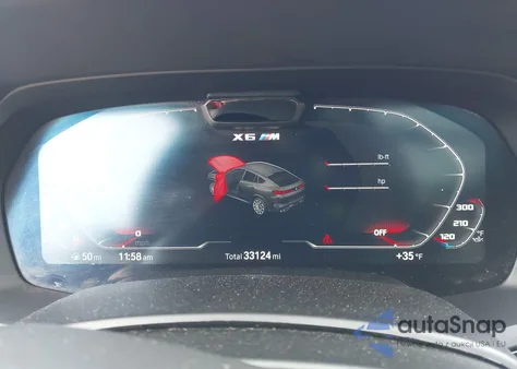 2022 BMW X6 M из США, поврежденный, VIN 5YMCY0C09N9J52919